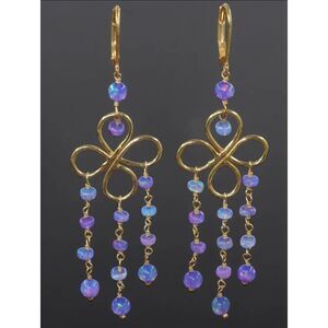 Gorgeous Lavender Ethiopian Opal Earrings